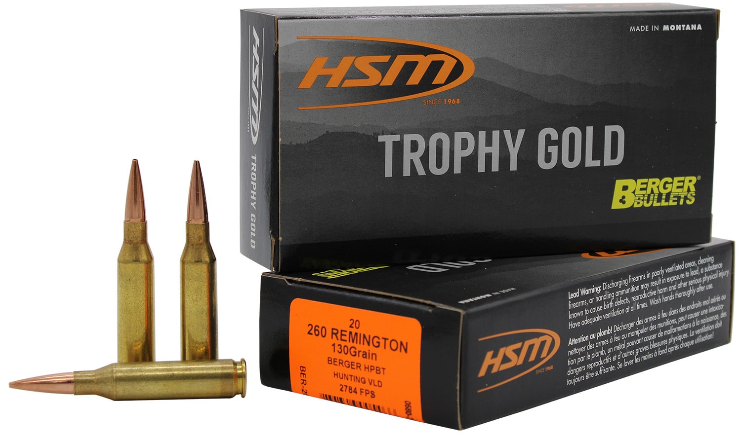 HSM .260 Remington 130gr Brass – 20rd