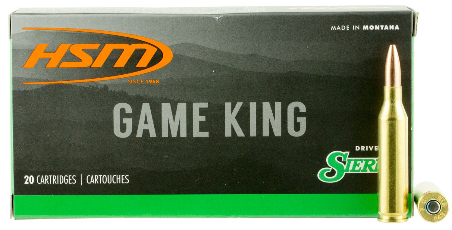HSM .243 Winchester 85gr GAMEKING Brass – 20rd