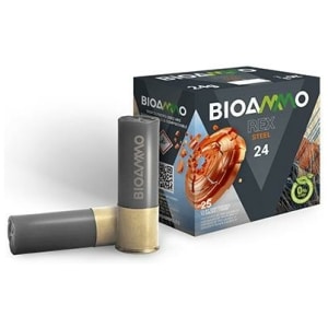 BIOAMMO 12 Gauge 2-3/4 inch steel target shotshells 7/8 oz #7 25 count box