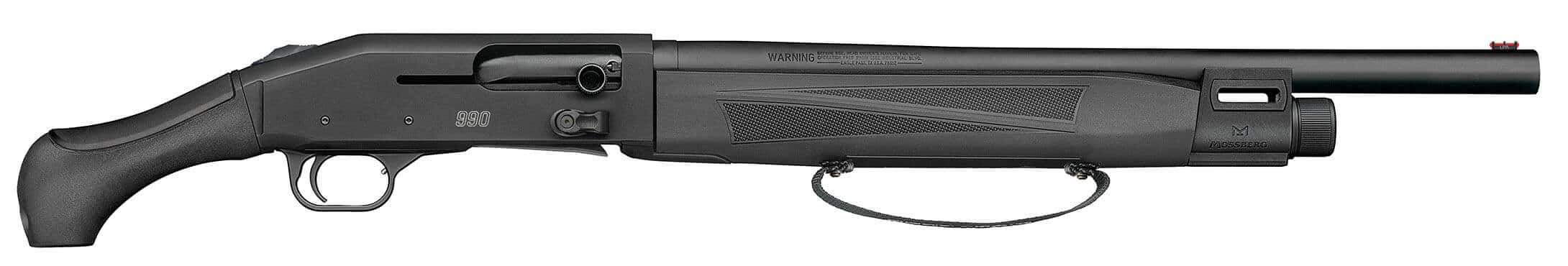 Mossberg 990 AfterShock 12 Gauge shotgun 18.5 inch barrel matte blued with synthetic AfterShock grip