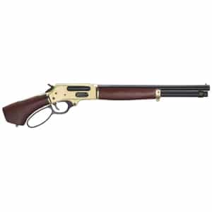 Henry Axe H018BAH-410 .410 Bore lever-action pistol-grip shotgun, brass receiver and walnut stock