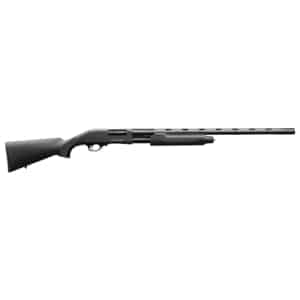 Charles Daly 301 12 Gauge pump shotgun with 28in blued vent-rib barrel and black synthetic stock