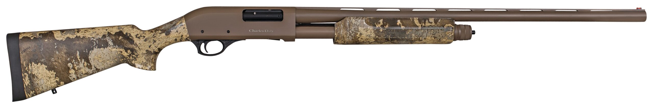 Charles Daly 301 12 gauge pump shotgun 28in vent rib TrueTimber Prairie camo