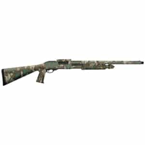 Charles Daly 335 Pump Field 12 Gauge 24" Barrel Mossy Oak Greenleaf shotgun side view