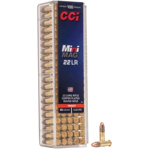 CCI Mini-Mag .22 LR 40 grain 100-count box