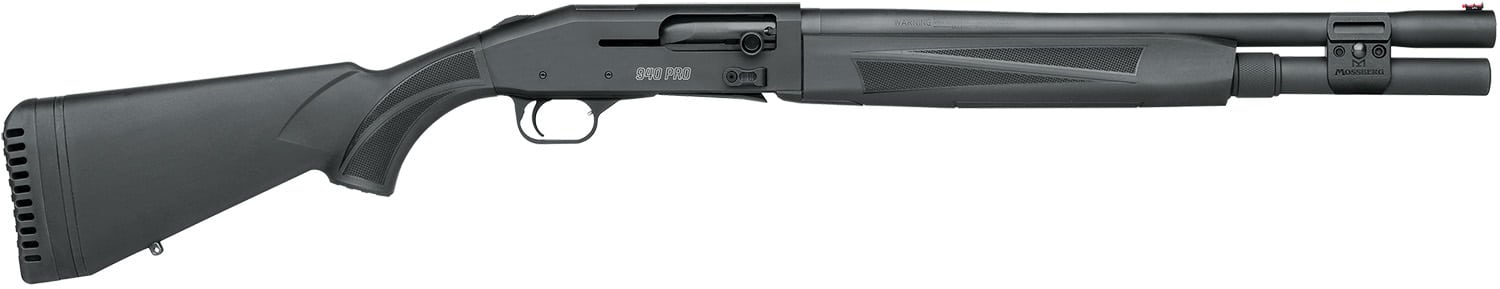 Mossberg 940 Pro Tactical 12ga 18.5in optic-ready semi-automatic shotgun front view