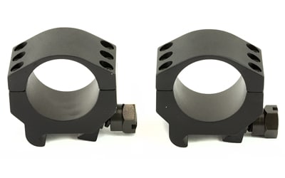 Burris Xtreme Tactical 30mm low matte two-piece scope rings on a white background