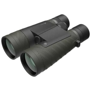 Burris SignatureHD 15x56 binocular in green/gray, angled view