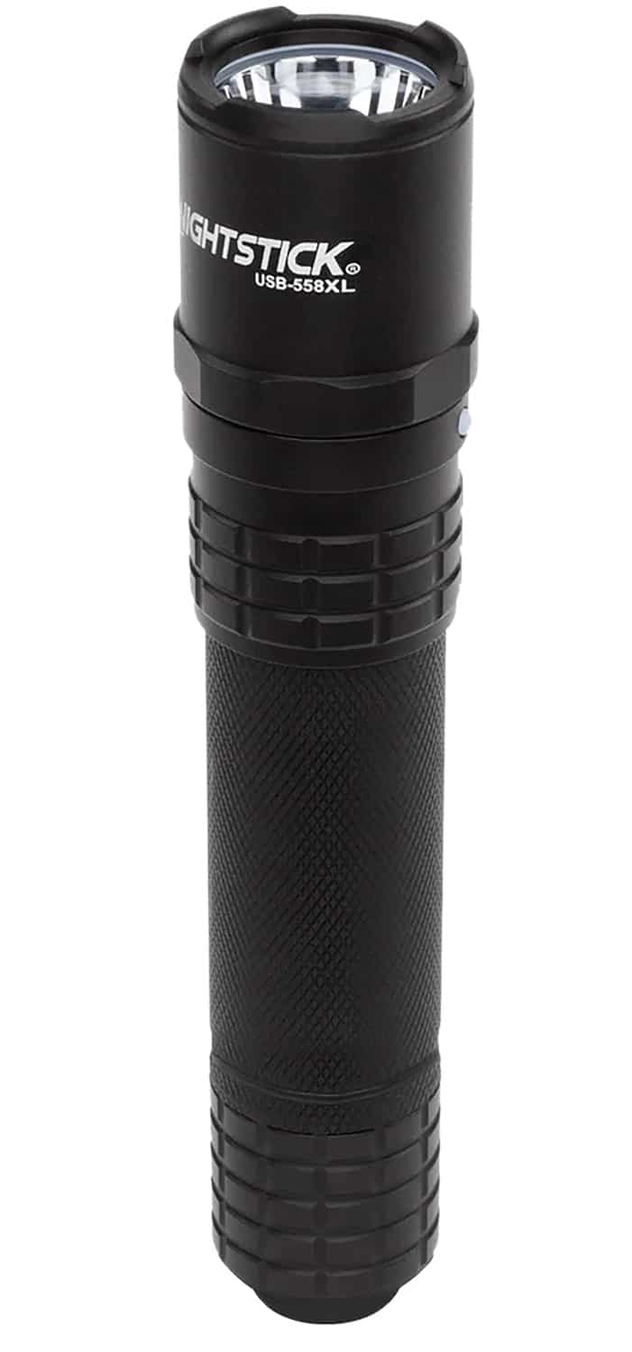 Nightstick USB-558XL USB rechargeable tactical flashlight, black anodized, 1100 lumens
