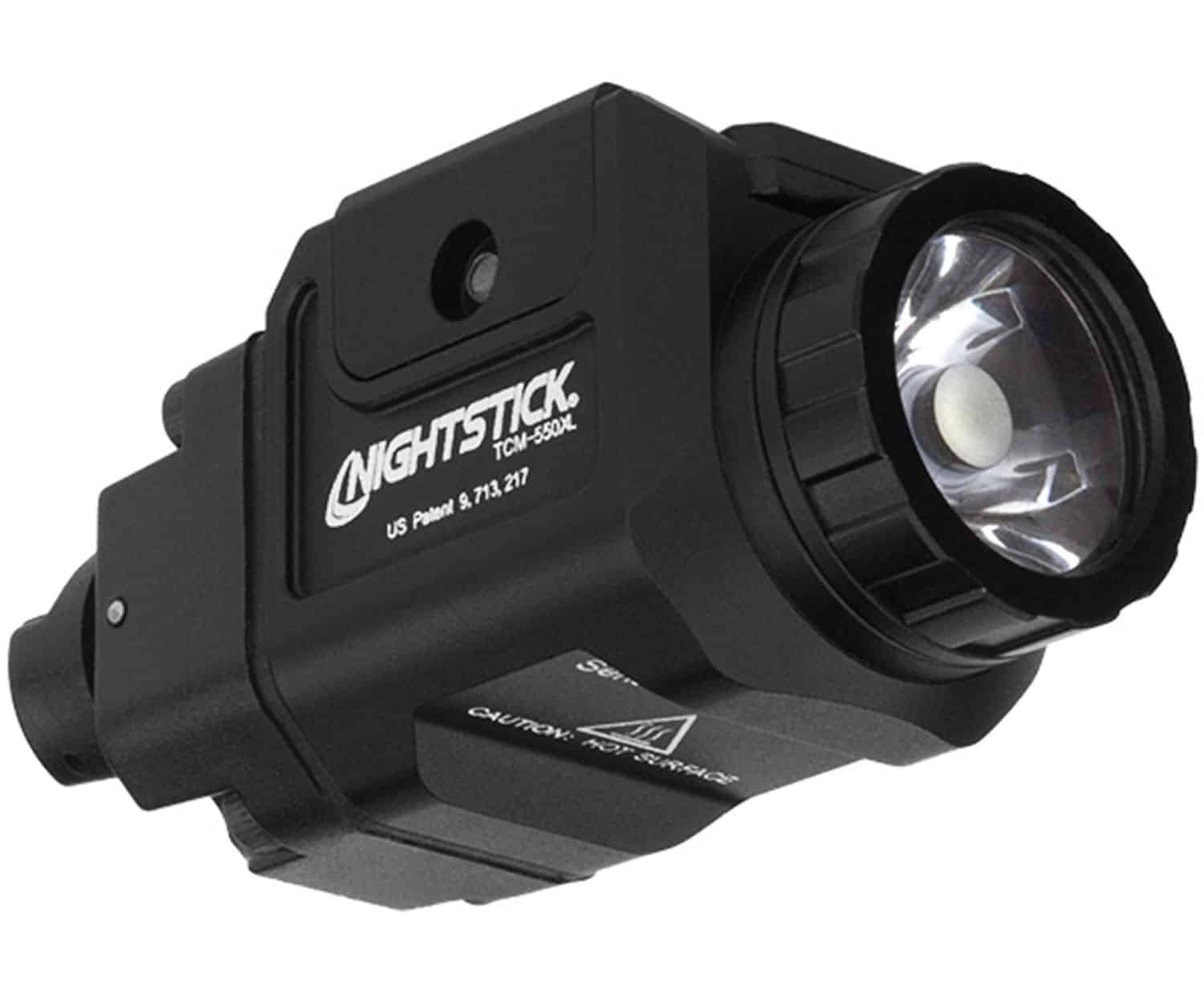 Nightstick TCM-550XL compact weapon-mounted light, black anodized, 550 lumens