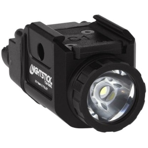 TCM-550XLS compact weapon-mounted light in black anodized finish with ambidextrous toggle switches