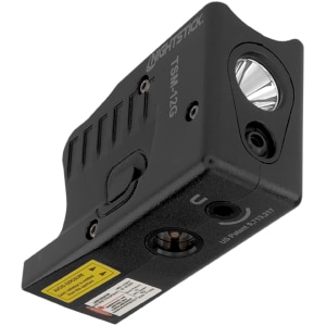 Nightstick TSM-12G subcompact weapon light with green laser, black finish