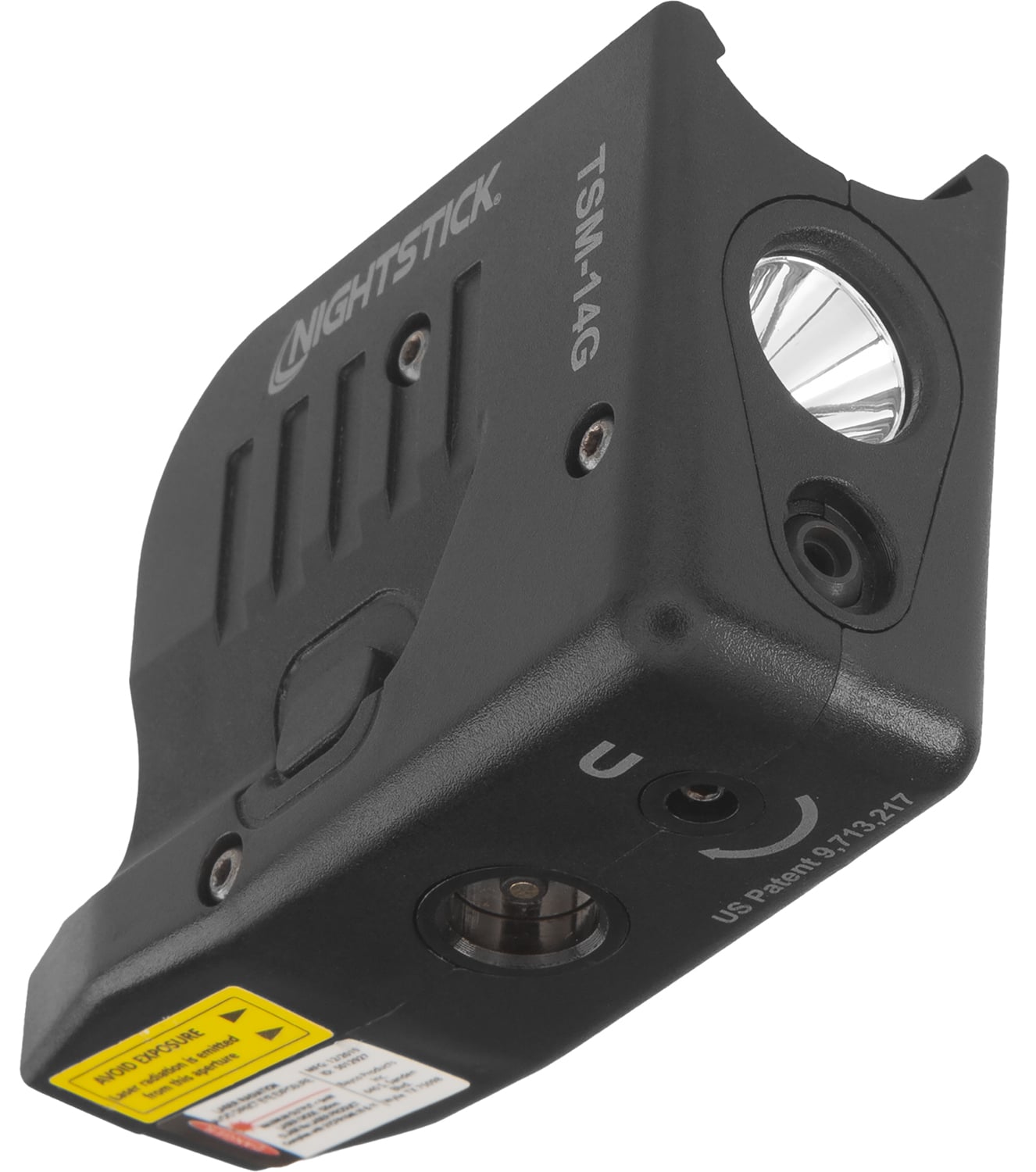 Nightstick TSM-14G sub-compact weapon light with green laser for Glock 43X/48 MOS, 150 lumens