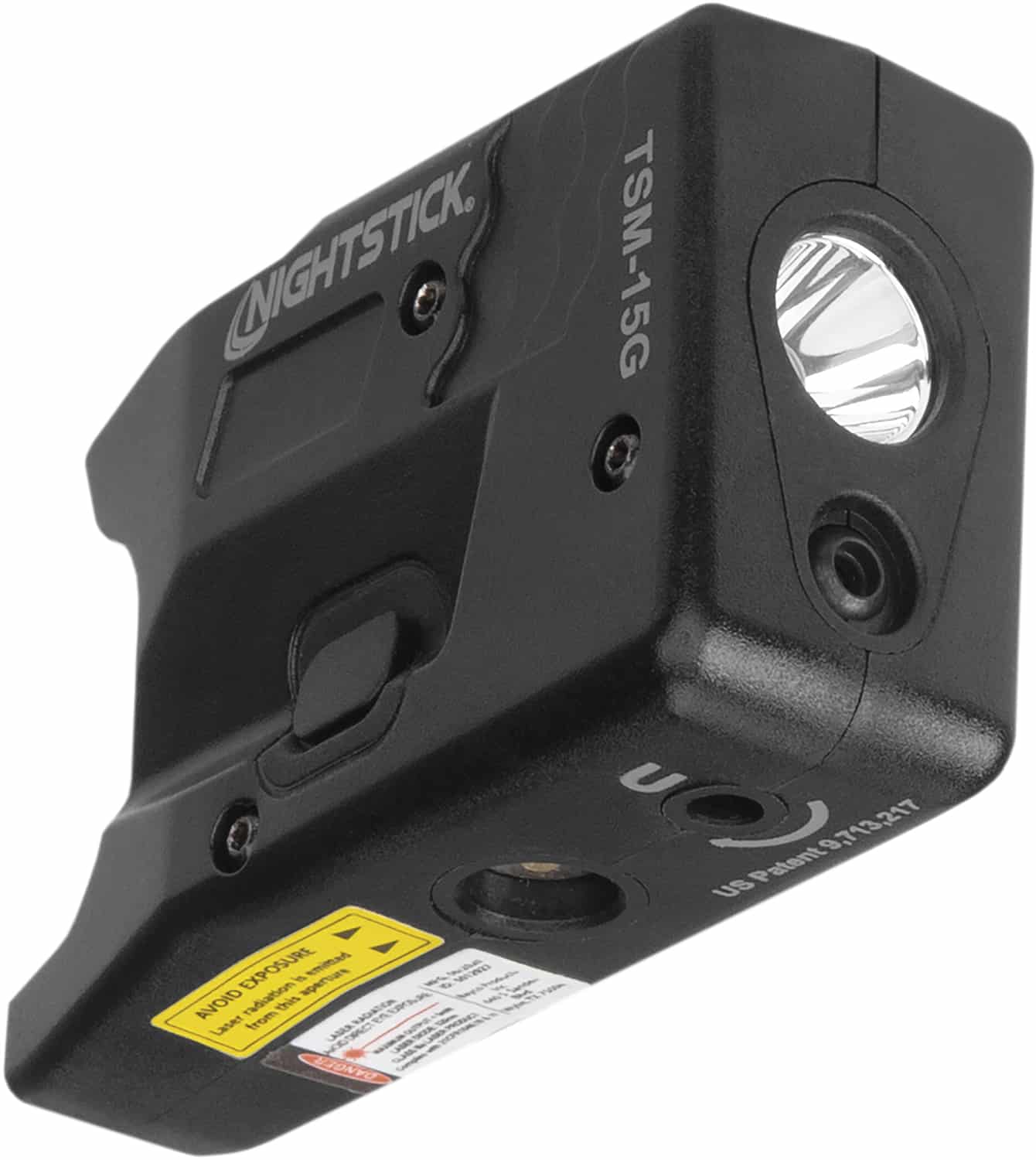 Nightstick TSM-15G subcompact weapon light with green laser, black