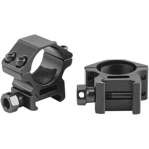 Riton X1L 1-inch Low Scope Rings Matte Black, 6061-T6 aluminum