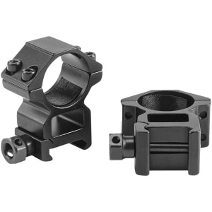 Riton X1M 1-inch medium scope rings, 14mm height, matte black, 6061-T6 aluminum