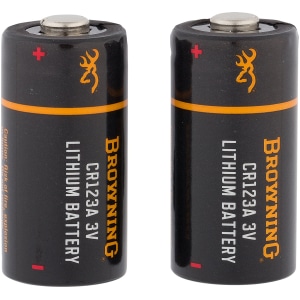 Browning CR123A 3V lithium battery 2-pack stick configuration