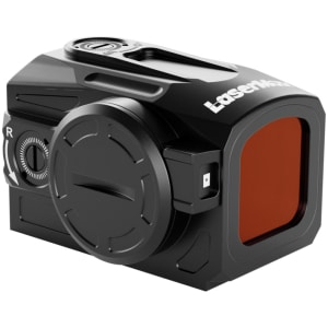 LaserMax Enclosed Red Dot Sight Black with 3 MOA red dot and RMR/Glock MOS base plates