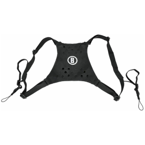 Bushnell Universal binocular harness with quick-release buckles and mesh vents in black