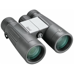 Bushnell Powerview 2 10x42mm binoculars in black, angled view
