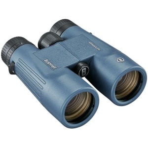 Bushnell H2O 10x42mm waterproof binoculars in dark blue with twist-up eyecups