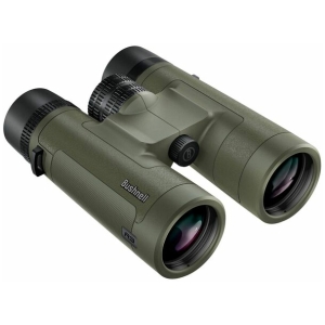 Bushnell R3 10x42 binoculars in ranger green with harness and strap