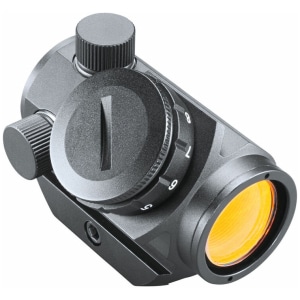 Bushnell TRS-25 Hi-Rise 3 MOA red dot sight on riser mount, matte black finish