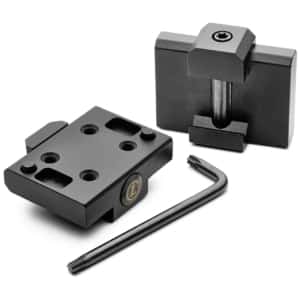 Leupold DeltaPoint Pro cross-slot mount adapter, black, for 1913 Picatinny rails