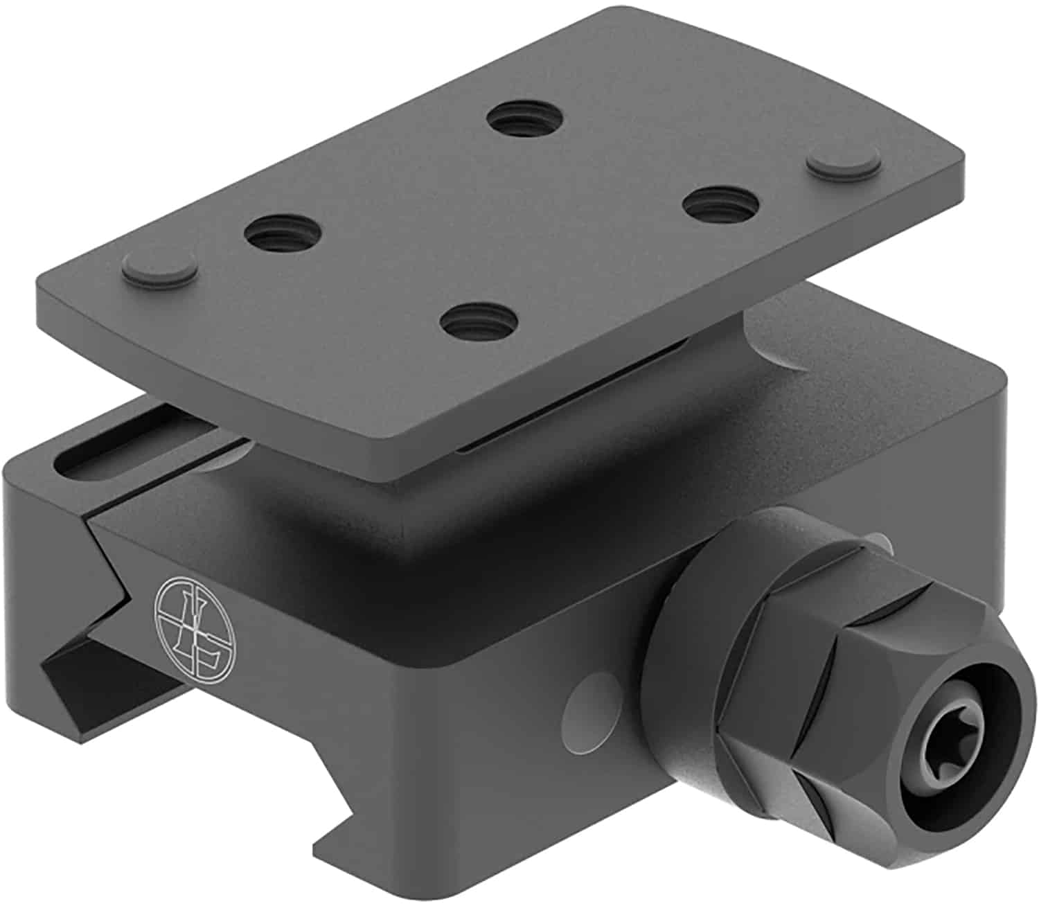 Leupold DeltaPoint Pro AR DLOC quick-release mount for Picatinny/Weaver rails, matte aluminum
