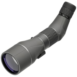 Leupold SX-5 Santiam HD 27-55x 80mm angled spotting scope in shadow gray
