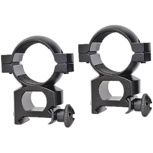 Traditions aluminum 1-inch Quick Peep Weaver scope rings, matte black finish