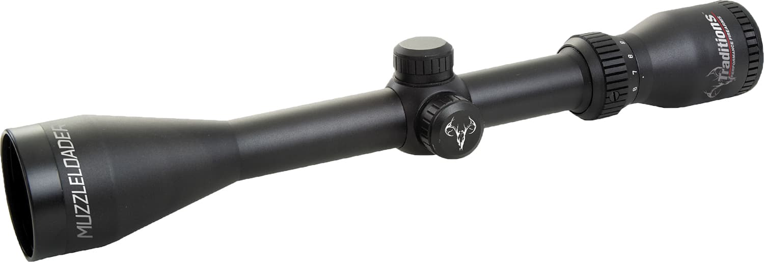Turner Fabrications Traditions A1143RIR 3-9x40 muzzleloader scope matte black illuminated reticle
