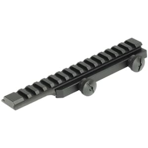 Weaver Thumbnut Flat Top Riser Rail for AR-15/M16, black matte thumbnut mount