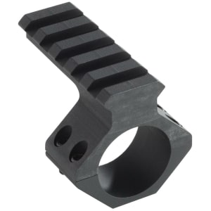 Weaver 30mm scope-mounted Picatinny adaptor, 6061-T6 aluminum, black matte