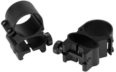 Weaver Detachable See-Thru Scope Rings 1in Matte Black, 2 rings