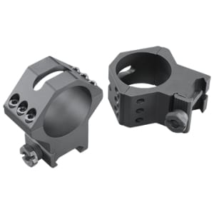 Weaver 6-hole Picatinny scope rings 34mm high matte black aluminum