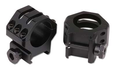 Weaver 30mm six-hole Picatinny tactical scope rings X-High matte black