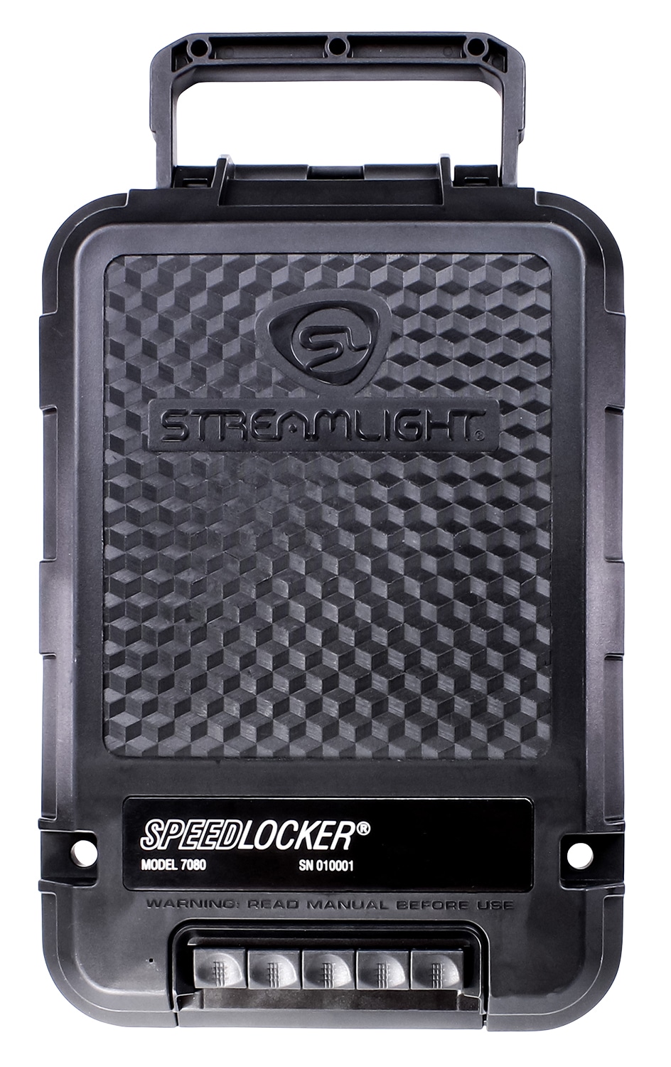 Streamlight SpeedLocker portable handgun safe black polymer with mechanical keypad
