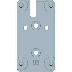 Beretta EUS03050 silver red dot optic mount plate for 90/92 series, Burris FastFire/Vortex Venom/Docter pattern
