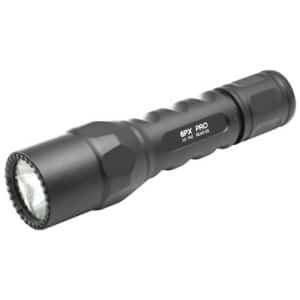 Surefire 6PX Pro black anodized dual-output LED flashlight with tailcap switch