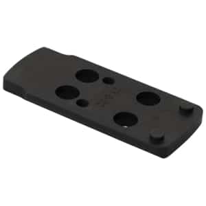 Colt 1911 DeltaPoint Pro optics mounting plate, black matte aluminum