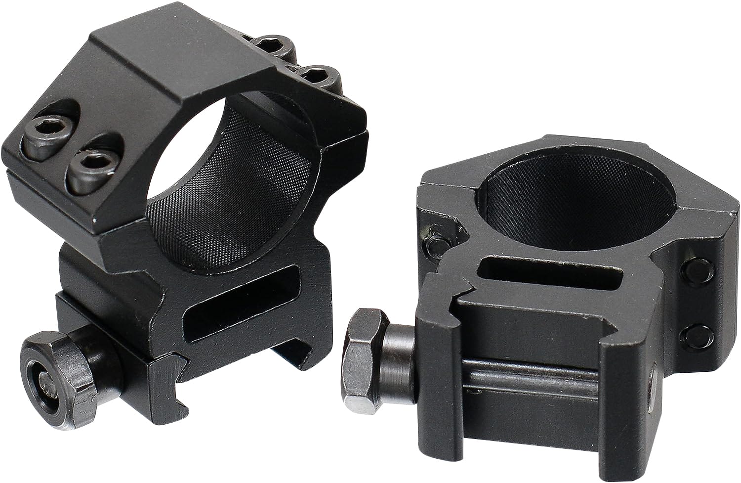 UTG Accushot 1-inch medium scope rings black matte for Picatinny Weaver rails