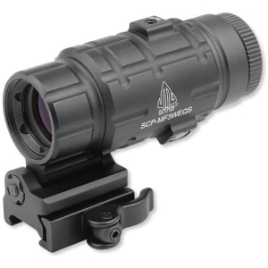 Leapers UTG 3X Magnifier with Flip-to-side QD Mount W/E Adjustable