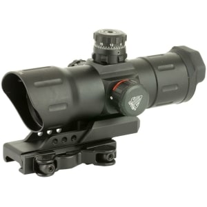 Leapers UTG 6-inch ITA red/green T-dot sight with offset QD mount, black finish
