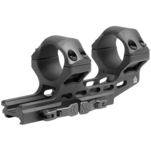 Leapers UTG ACCU-SYNC QR cantilever mount, 30mm high, 34mm offset, matte black