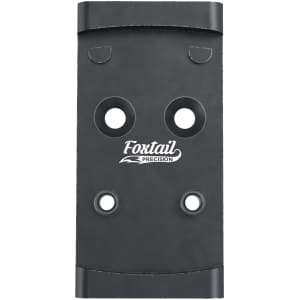Foxtail Precision adapter plate for Glock MOS and Holosun 407K/507K/EPS Carry footprint, black anodized