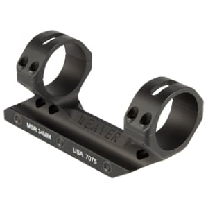 Weaver 34mm MSR optics mount in Type III hardcoat matte finish
