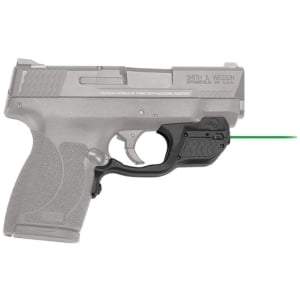 Crimson Trace LG-485G Laserguard mounted on S&W M&P Shield .45 ACP showing green laser