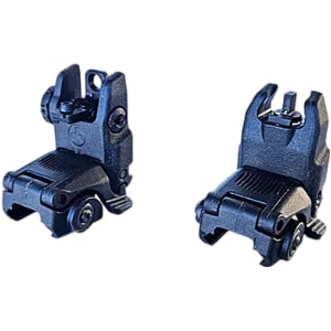 HiViz ARN21 Folding AR Back Up Sight Black Folding for AR-15