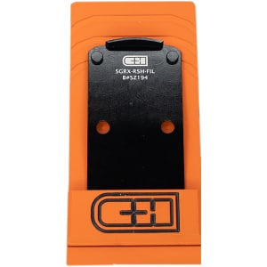 C&H Precision adapter plate for SIG P320 RX/PRO/AXG, black anodized, RMR/Holosun pattern